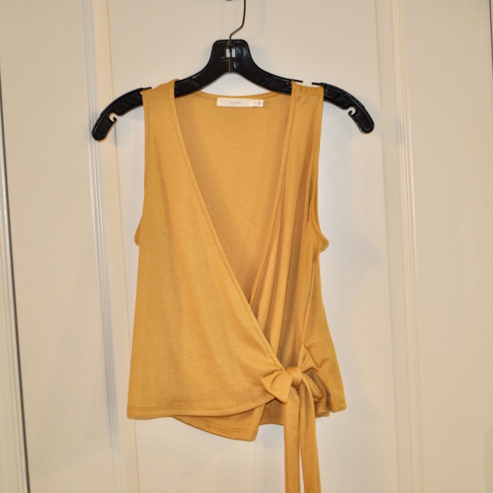 Yellow Wrap Shirt